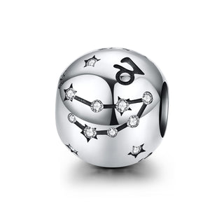Sparkling Zodiac Constellation Charm 925 Sterling Silver