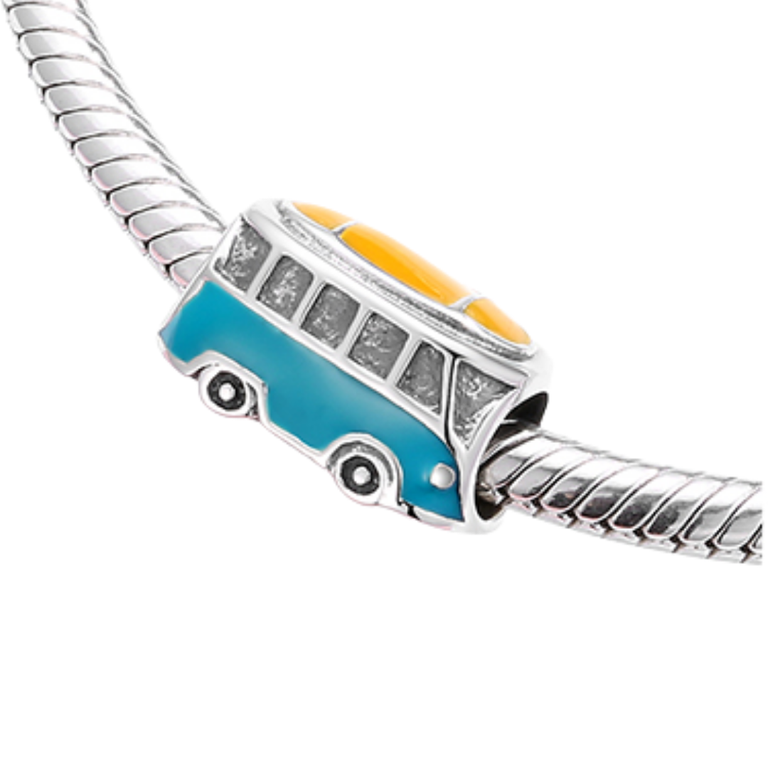 Volkswagen Hippie Bus Charm fit Charm Bracelet | Loulu Charms Volkswagen Hippie Bus Charm fit Charm Bracelet | Loulu Charms