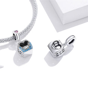 Funicular Cable Car Charm 925 Sterling Silver