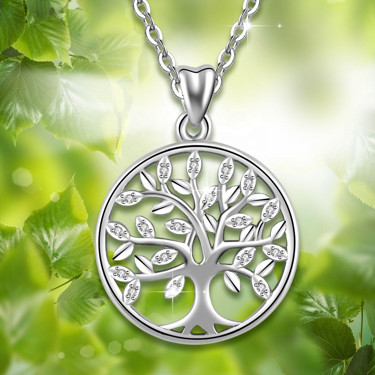 Buy Silver Tree of Life Necklace, Teardrop Shape, Gift for Mom, Sterling  Silver, Tree Pendant, Botanist, Family Tree, Nature Lover, Woodland Online  in India - Etsy