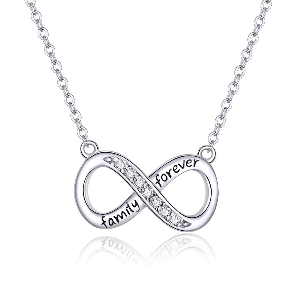  Yumilok Infinity Necklace Sterling Silver Women
