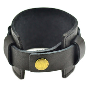 Leather Cuff - Black or Brown