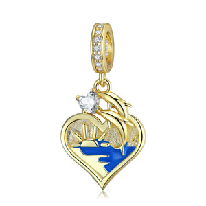 Follow Your Heart Charm 925 Sterling Silver