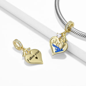 Follow Your Heart Charm 925 Sterling Silver