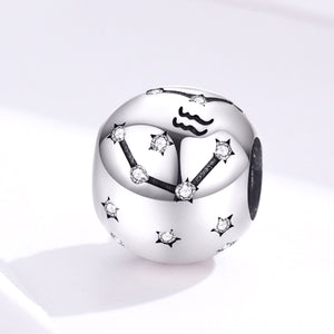 Sparkling Zodiac Constellation Charm 925 Sterling Silver