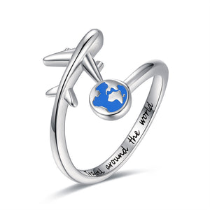 Travel Around the World Ring Sterling Silver