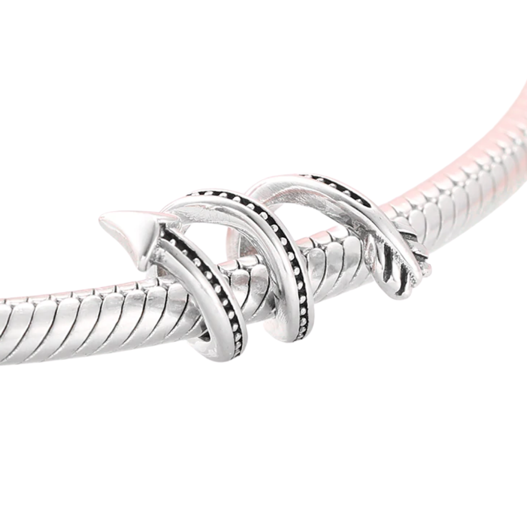 Arrow of Love Charm Sterling Silver Fits Charm Bracelet Loulu Charms