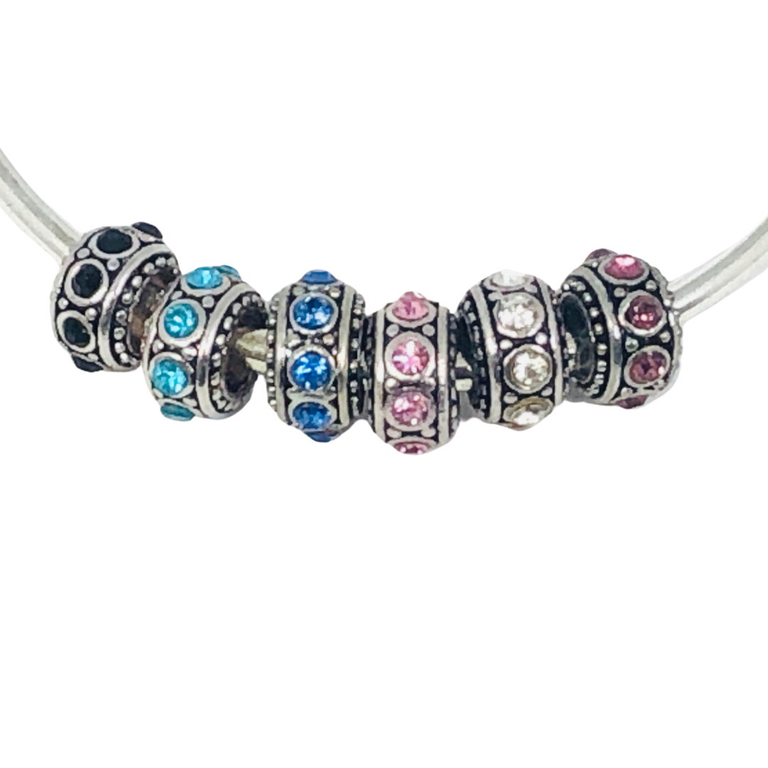 Sparkle Spacer Charm Fits Charm Bracelet Loulu Charms