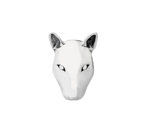 Bull Terrier 3D Head Charm 925 Sterling Silver