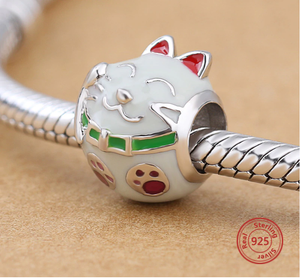 Kitty Cat Charm 925 Sterling Silver