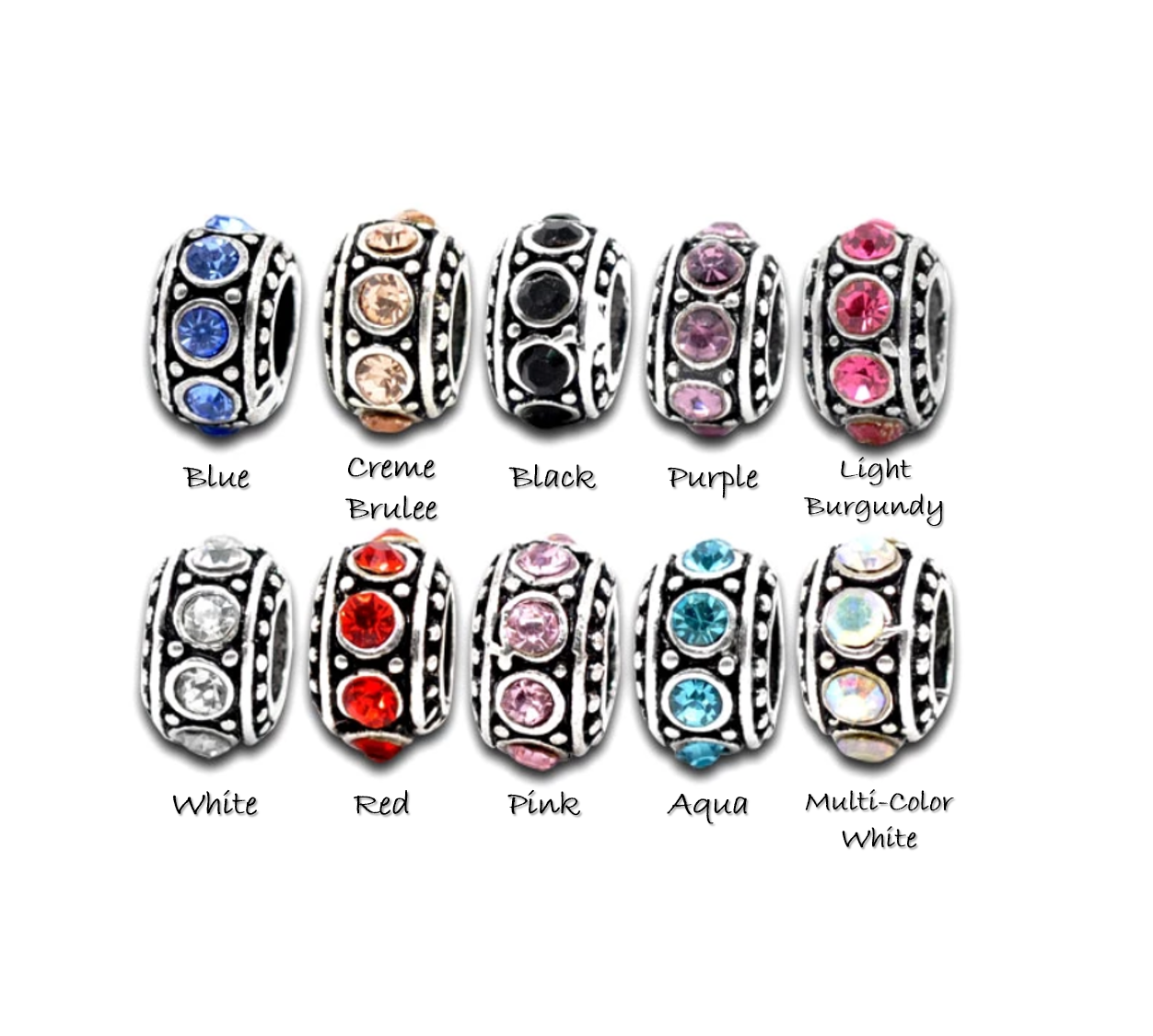 Spacer 2 - Pink Rings Chosen Charms