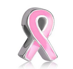 Pink Ribbon Breast Cancer Awareness Charm