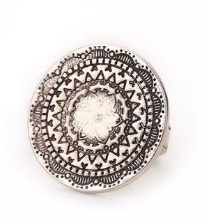 Flower Mandala Gypsy Ring