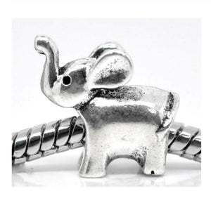 Silver Elephant Charm