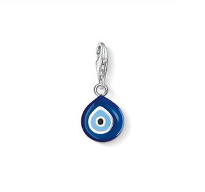 Blue Evil Eye Pendant 925 Sterling Silver