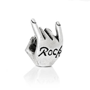 Silver Rock Hand Charm
