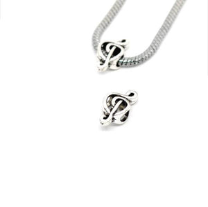 Silver Music Note Charm