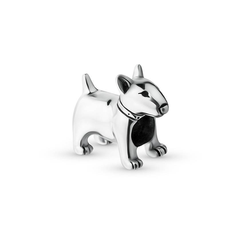 Bull Terrier Sterling Silver fit Charm | Loulu Charms