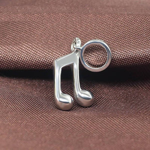 Musical Note Charm 925 Sterling Silver