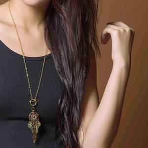 Bohemian Coins Necklace | Gypsy Necklace | Feathers Necklace