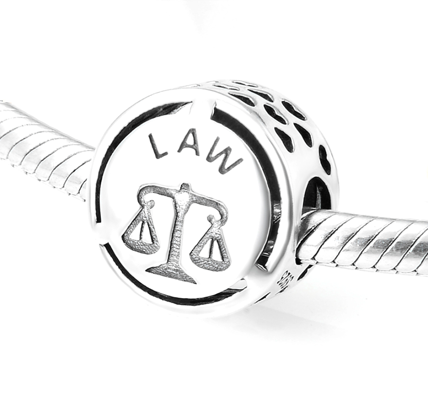 The Scales of Justice Law Charm in Sterling Silver Loulu Charms