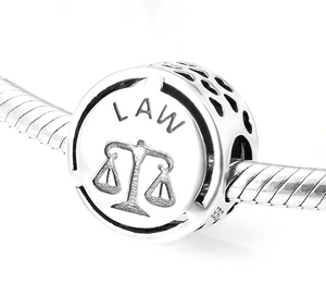 The Scales of Justice Law Charm in 925 Sterling Silver