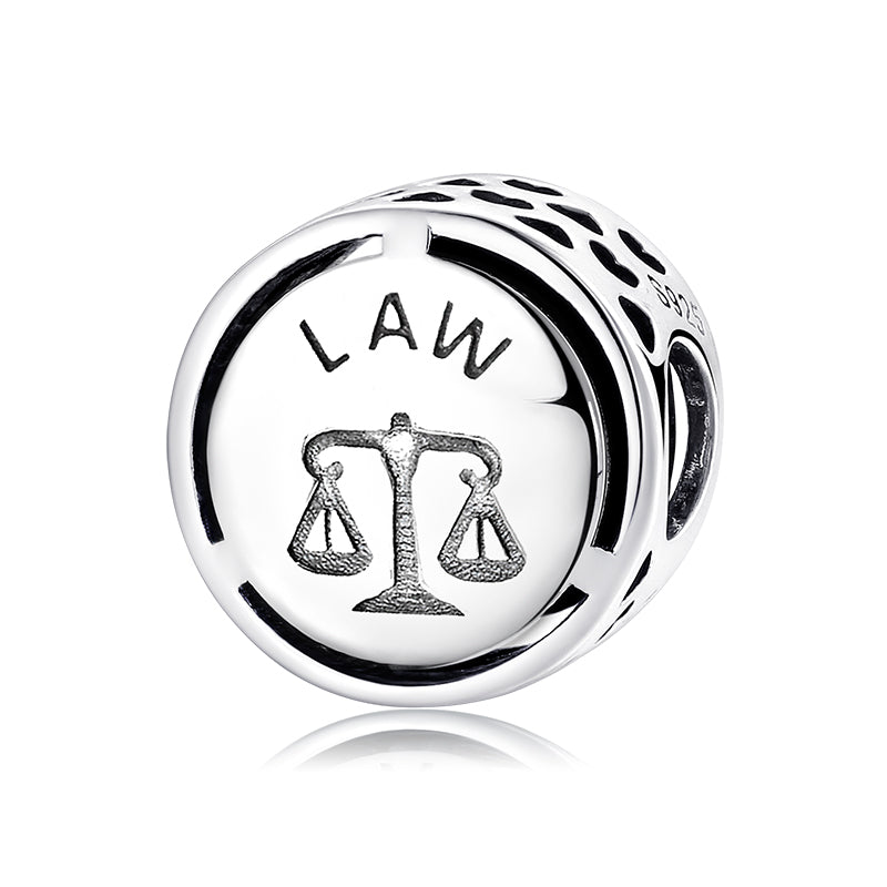 Scales Of Justice Charms - 22mm Antiqued Silver Plated Charms For Jewelry Making (10, 20, 50 PCs)