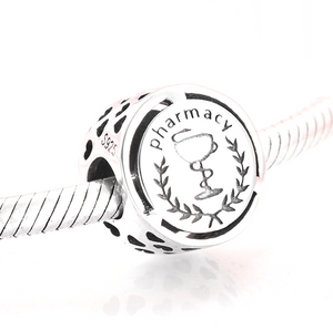 Medical Pharmacy Charm in 925 Sterling Silver