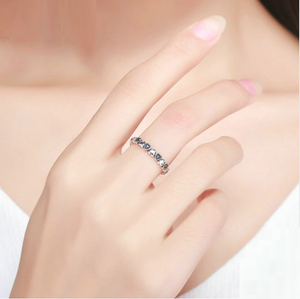 Endless Love Heart Stacking Ring Sterling Silver