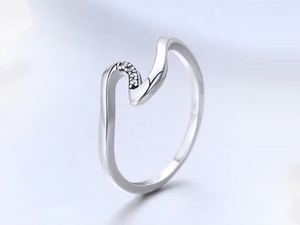 Silver Wave Ring Sterling Silver
