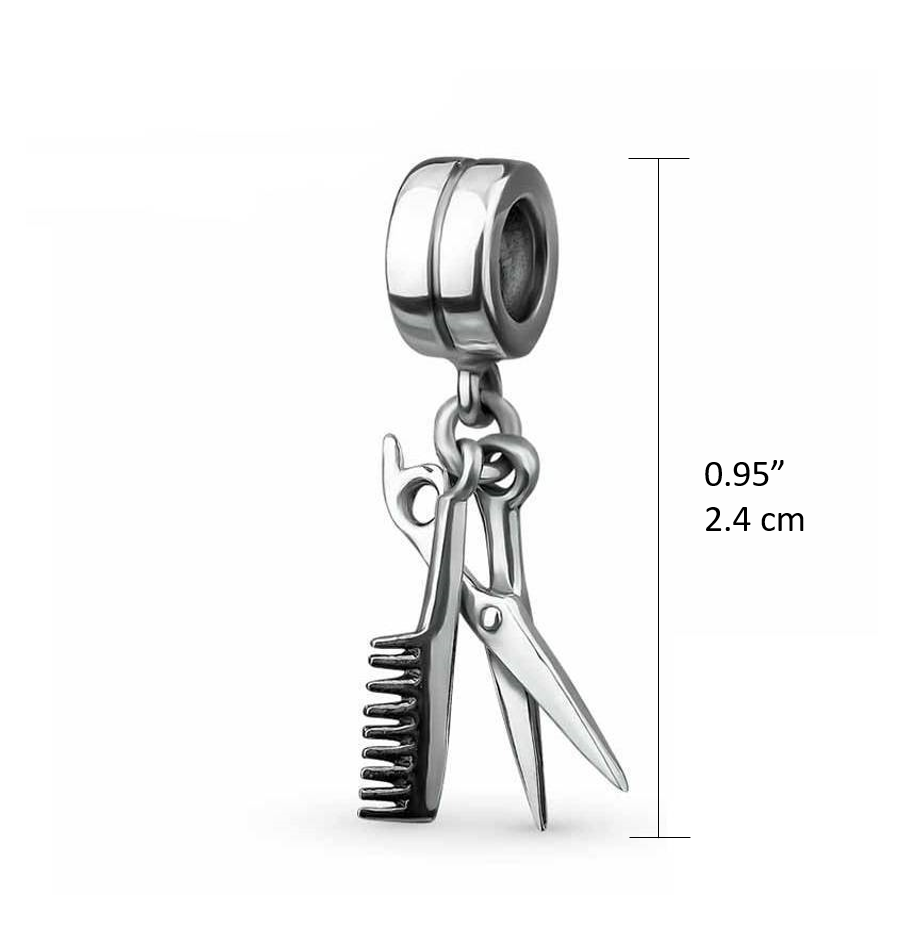 Pandora scissors and hot sale comb charm