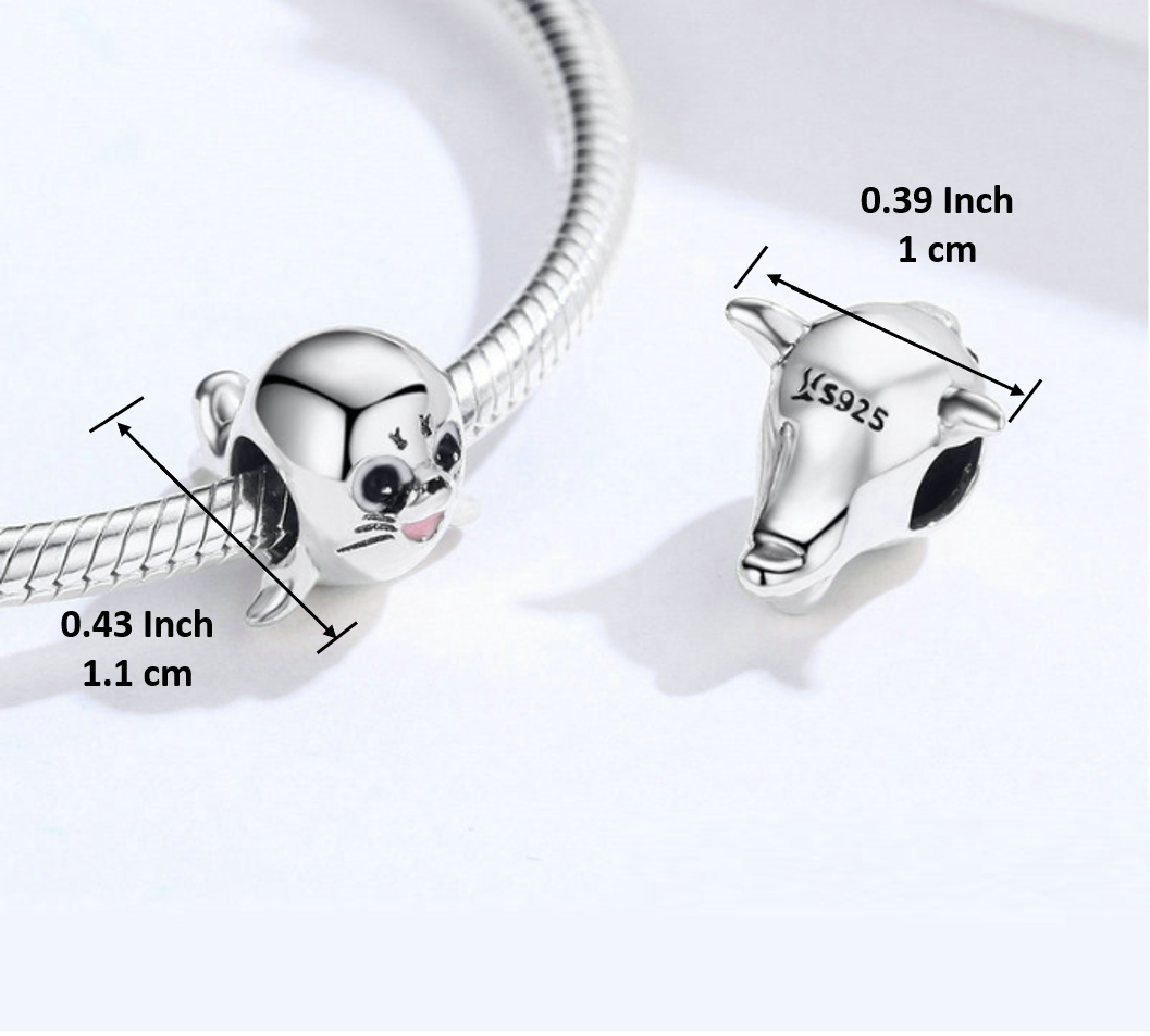Flying Pig Pandora Pig Charm 2021 Flying Pig Necklace, Silver